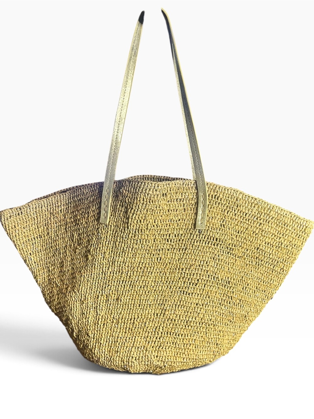 Florabella Sapelo Tote Gold Handle Oversized